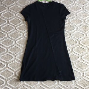 Cute Thigh Length Black Dress